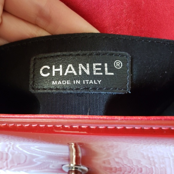 CHANEL boy small metallic red bag - Picture 5 of 8